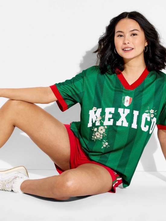 Zoe + Liv Tops - Zoe & Liv Target Mexico Viral Floral Soccer Jersey